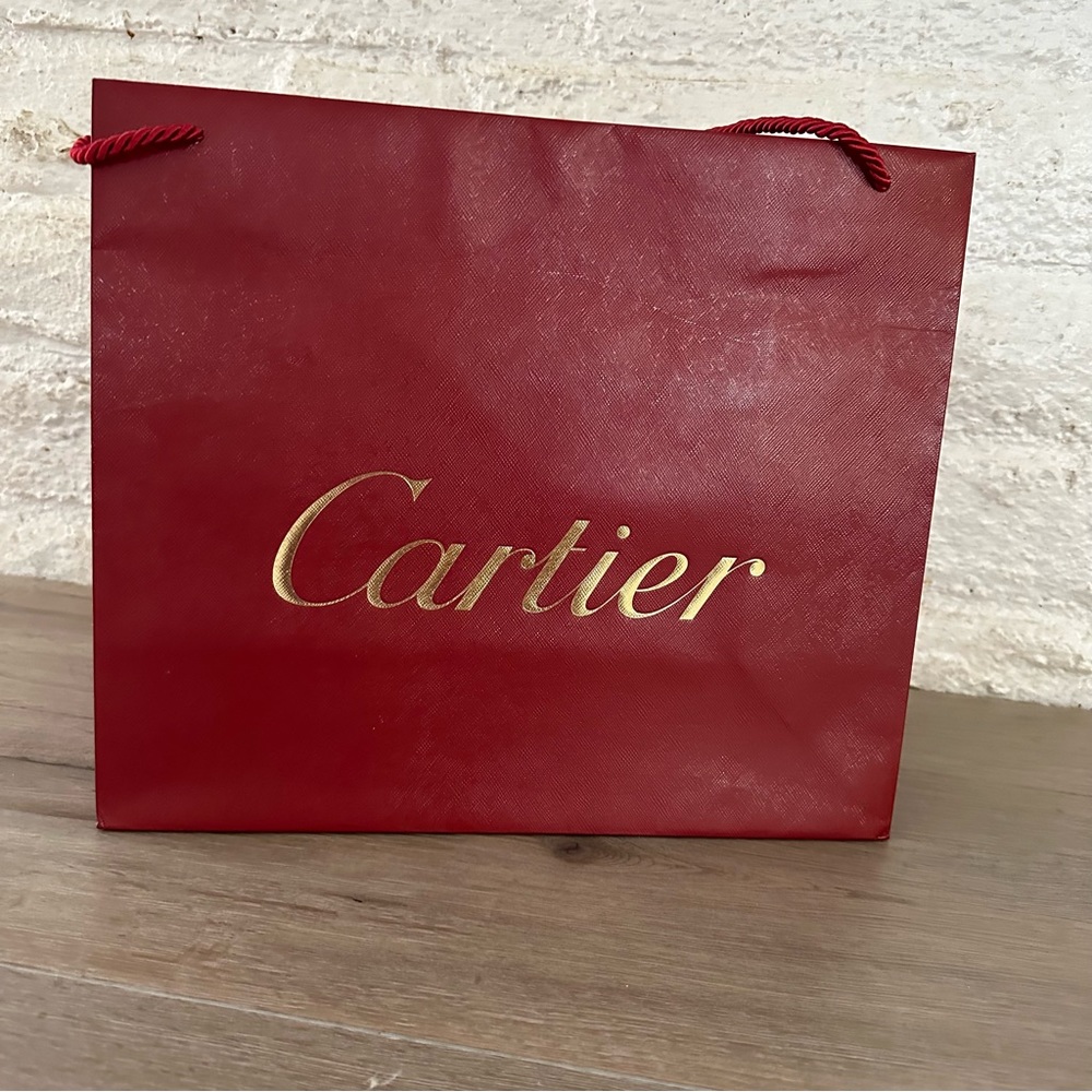 Cartier Paper Bag Color Red Good Condition
